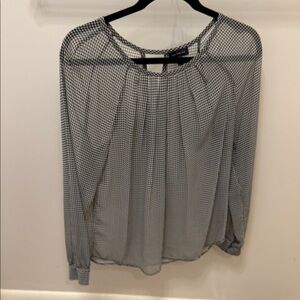 The Limited Black and White Gingham Blouse